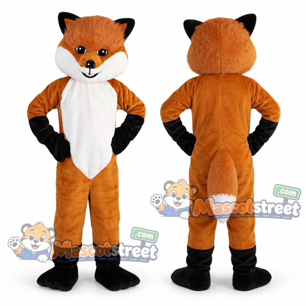 Orange Fox Mascot Costume