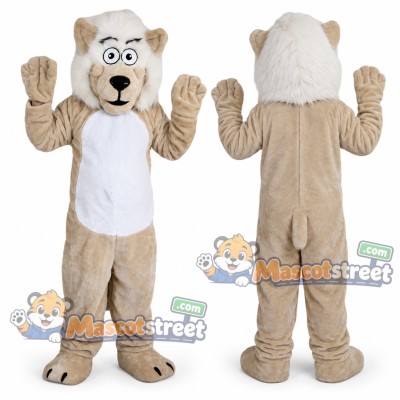 Tan Lion Mascot Costume Tan Lion Mascot Costume