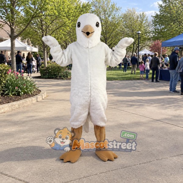 White Pigeon Mascot Costume