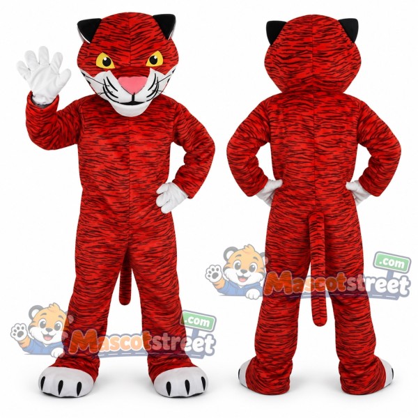 Red Tiger Mascot Costume