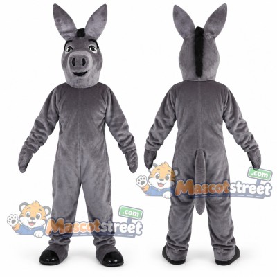 Gray Donkey Mascot Costume