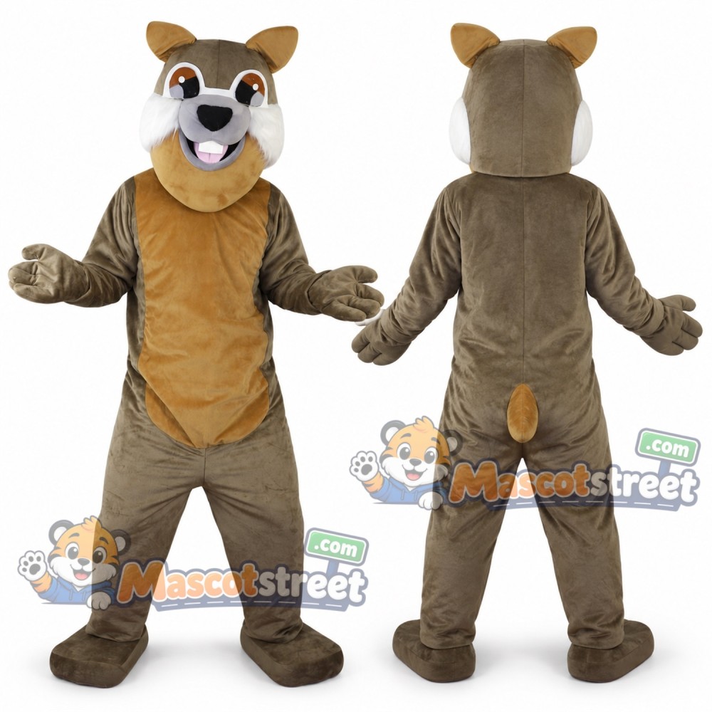 Gray Squirrel Mascot Costume