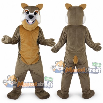 Gray Squirrel Mascot Costume