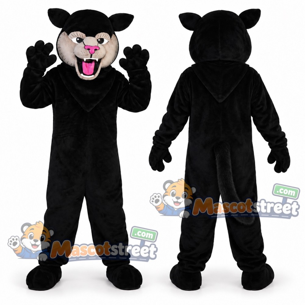 Black Wolf Mascot Costume