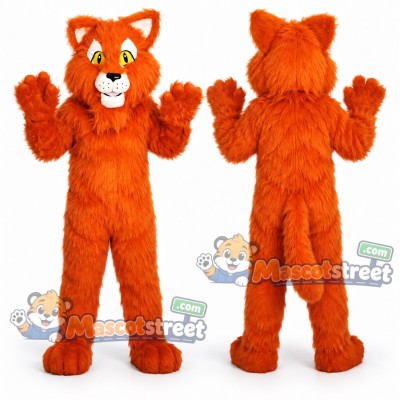 Orange Cat Mascot Costume Orange Cat Mascot Costume