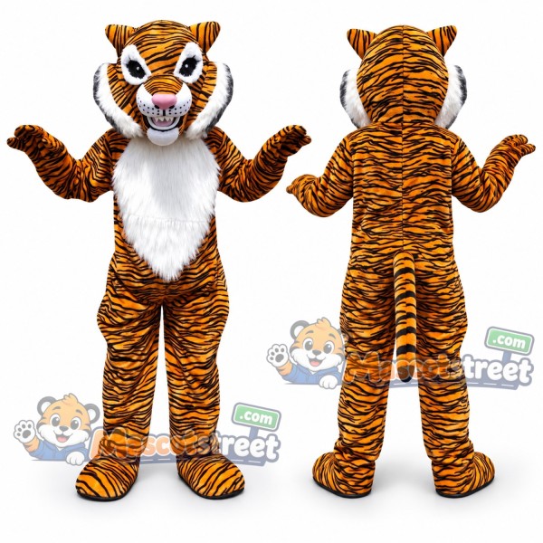 Orange Tiger Mascot Costume