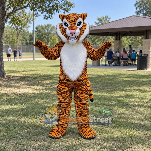 Orange Tiger Mascot Costume