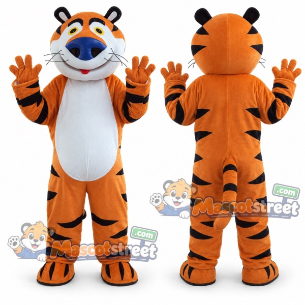 Orange Tiger Mascot Costume