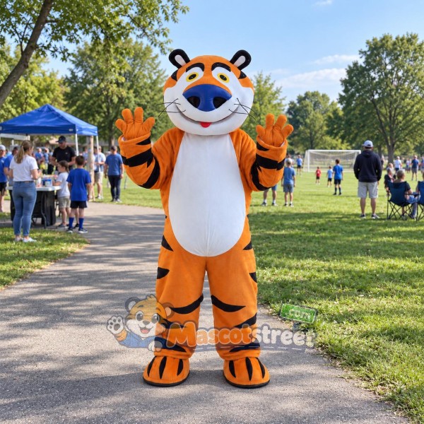 Orange Tiger Mascot Costume