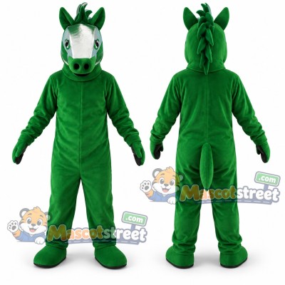Green Horse Mascot Costume