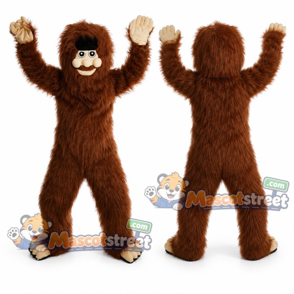 Brown Chimpanzee Mascot Costume