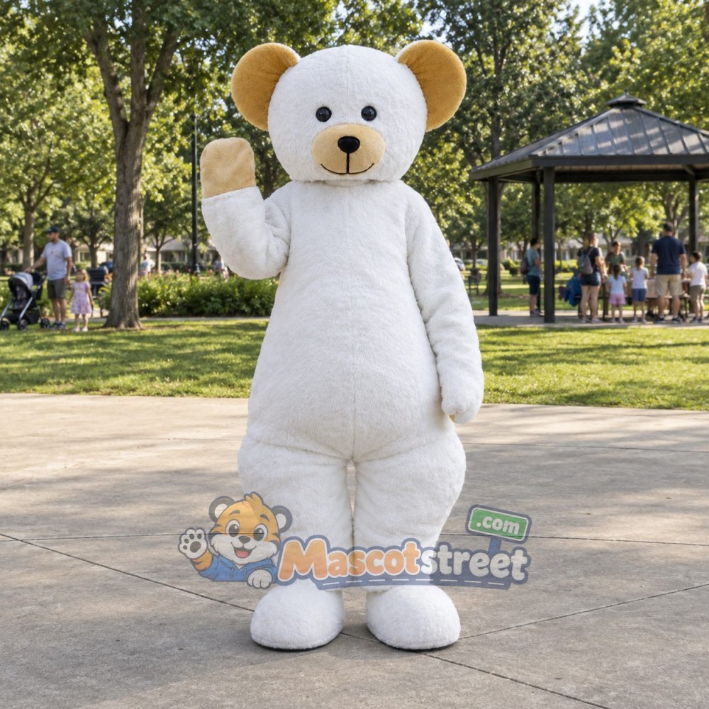 White Bear Mascot Costume White Bear Mascot Costume