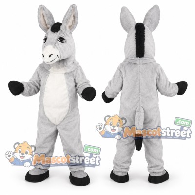 Gray Donkey Mascot Costume