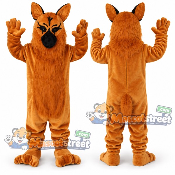 Orange Dog Mascot Costume