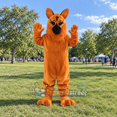 Orange Dog Mascot Costume