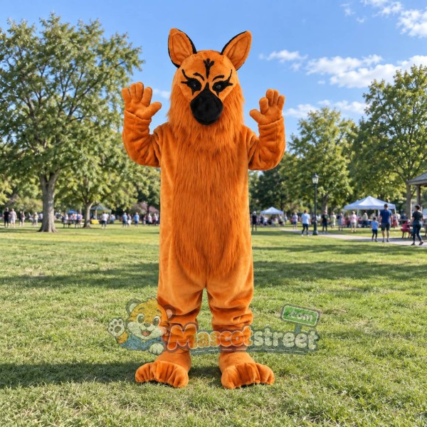 Orange Dog Mascot Costume