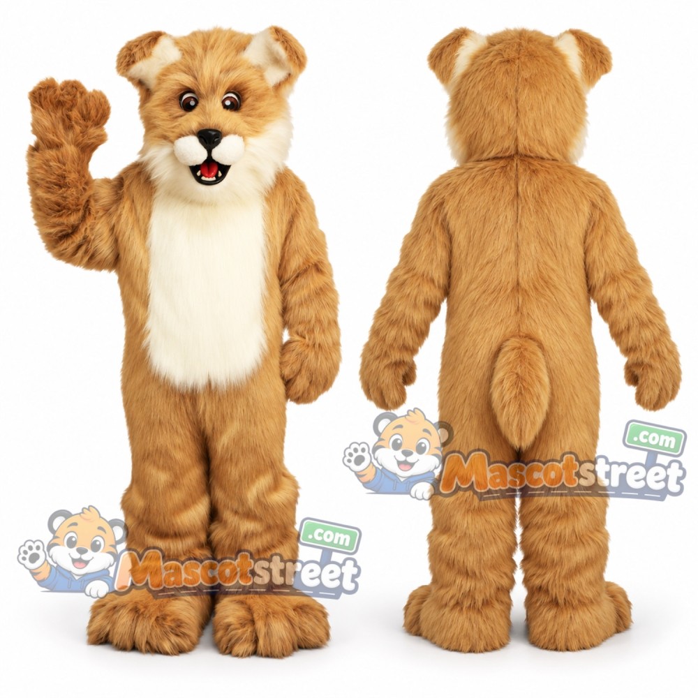 Tan Dog Mascot Costume