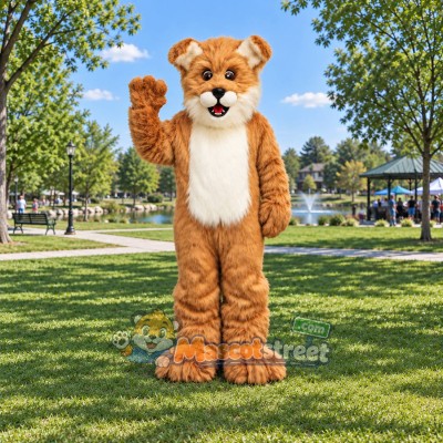 Tan Dog Mascot Costume Tan Dog Mascot Costume