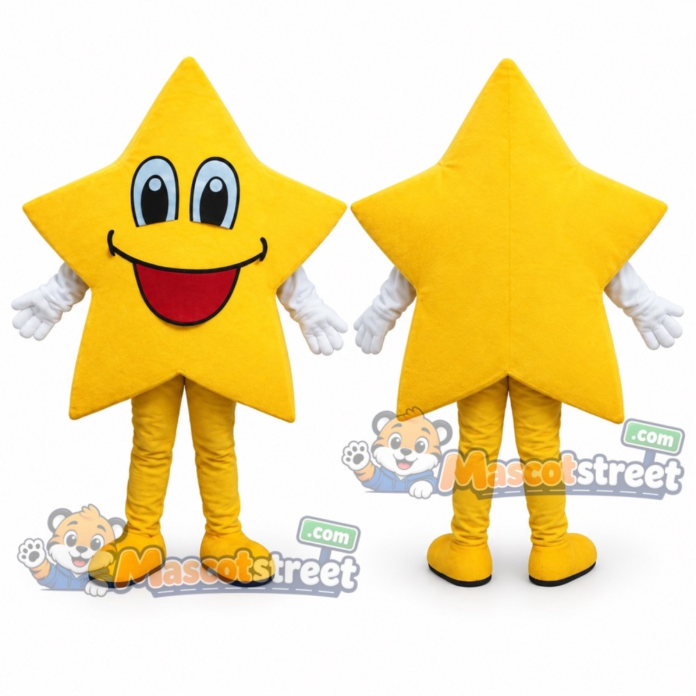 Yellow Star Mascot Costume