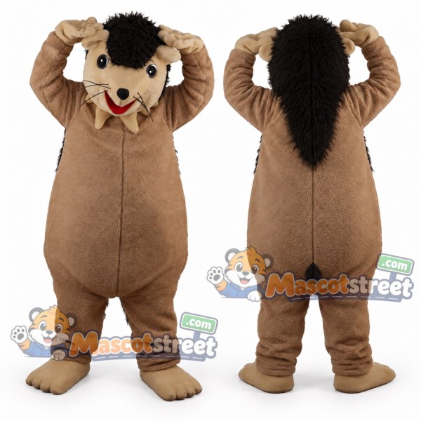 Brown Hedgehog Mascot Costume