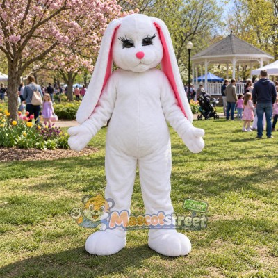 White Rabbit Mascot Costume White Rabbit Mascot Costume