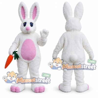 White Rabbit Mascot Costume White Rabbit Mascot Costume