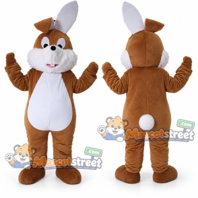 Brown Rabbit Mascot Costume Brown Rabbit Mascot Costume