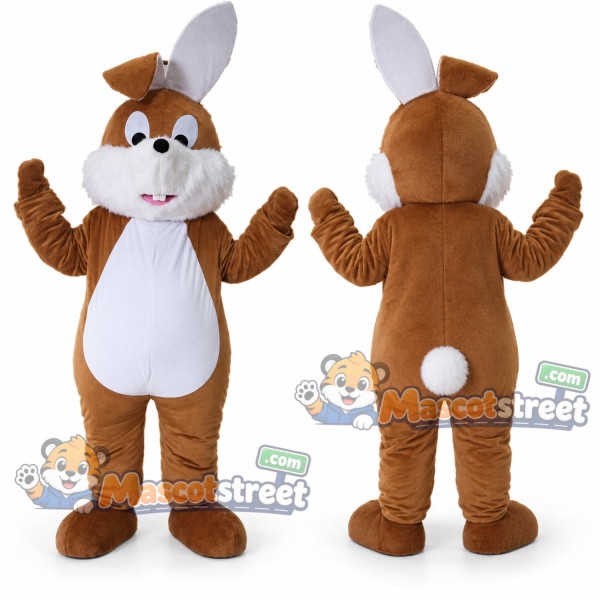 Brown Rabbit Mascot Costume