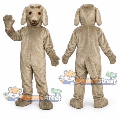 Tan Dog Mascot Costume Tan Dog Mascot Costume