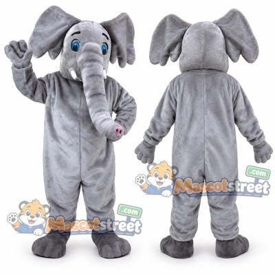 Gray Elephant Mascot Costume Gray Elephant Mascot Costume