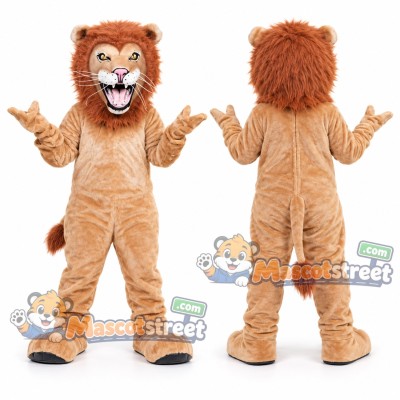 Tan Lion Mascot Costume Tan Lion Mascot Costume
