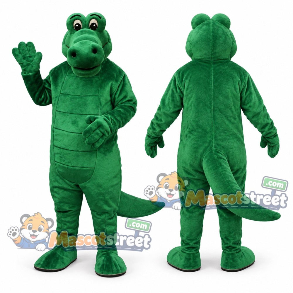 Green Crocodile Mascot Costume Green Crocodile Mascot Costume