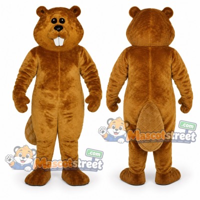 Brown Beaver Mascot Costume Brown Beaver Mascot Costume