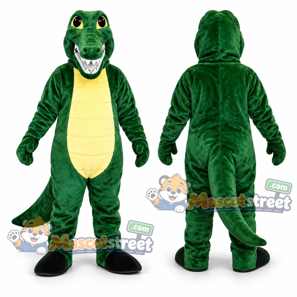 Green Crocodile Mascot Costume Green Crocodile Mascot Costume