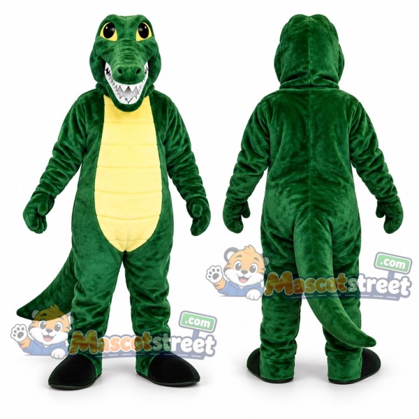 Green Crocodile Mascot Costume