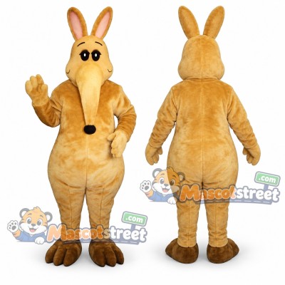 Tan Anteater Mascot Costume Tan Anteater Mascot Costume