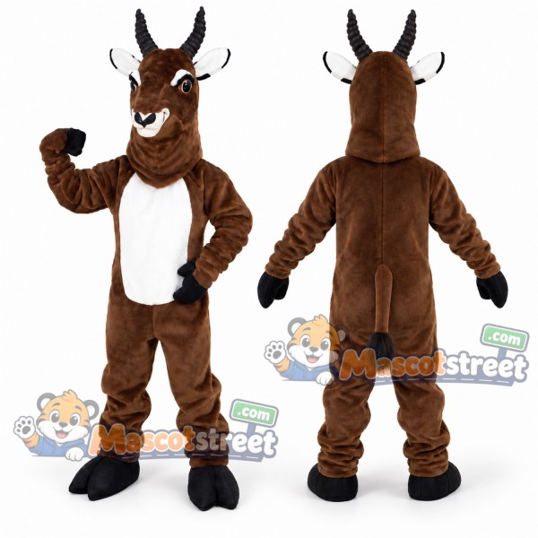 Brown Antelope Mascot Costume