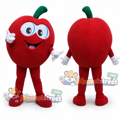 Red Apple Mascot Costume