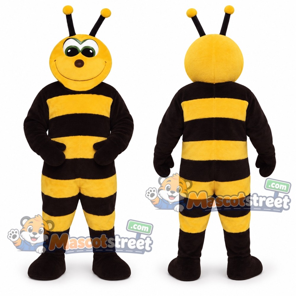 Yellow and Black Bee Mascot Costume Yellow and Black Bee Mascot Costume