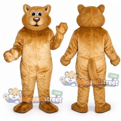 Tan Wildcat Mascot Costume Tan Wildcat Mascot Costume