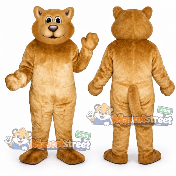 Tan Wildcat Mascot Costume