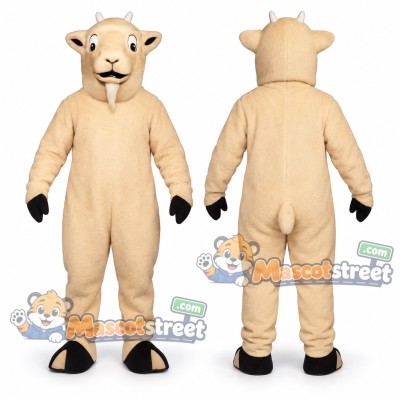 Tan Goat Mascot Costume Tan Goat Mascot Costume