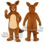 Brown Kangaroo Mascot Costume