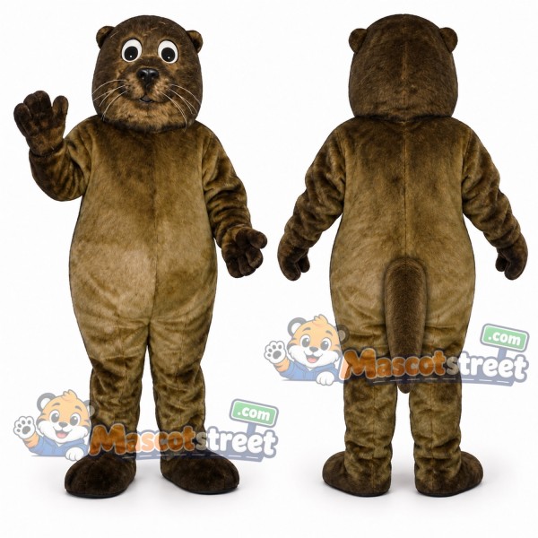 Brown Otter Mascot Costume
