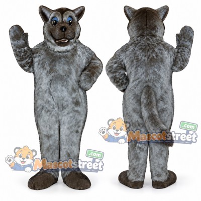 Gray Wolf Mascot Costume