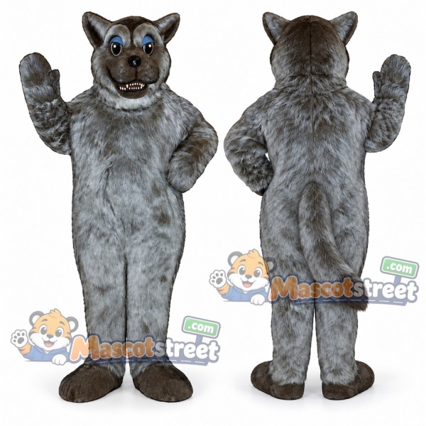 Gray Wolf Mascot Costume