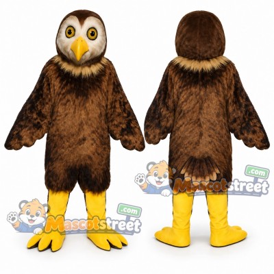 Brown Owl Mascot Costume Brown Owl Mascot Costume