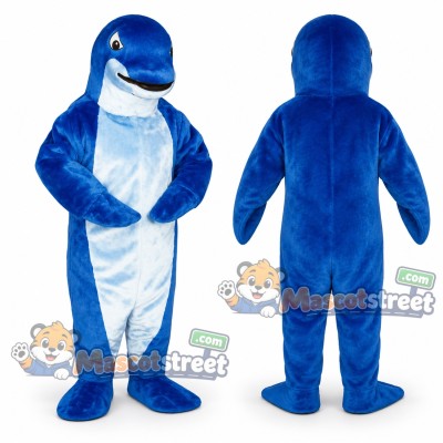 Blue Fish Mascot Costume Blue Fish Mascot Costume