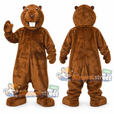 Brown Beaver Mascot Costume Brown Beaver Mascot Costume