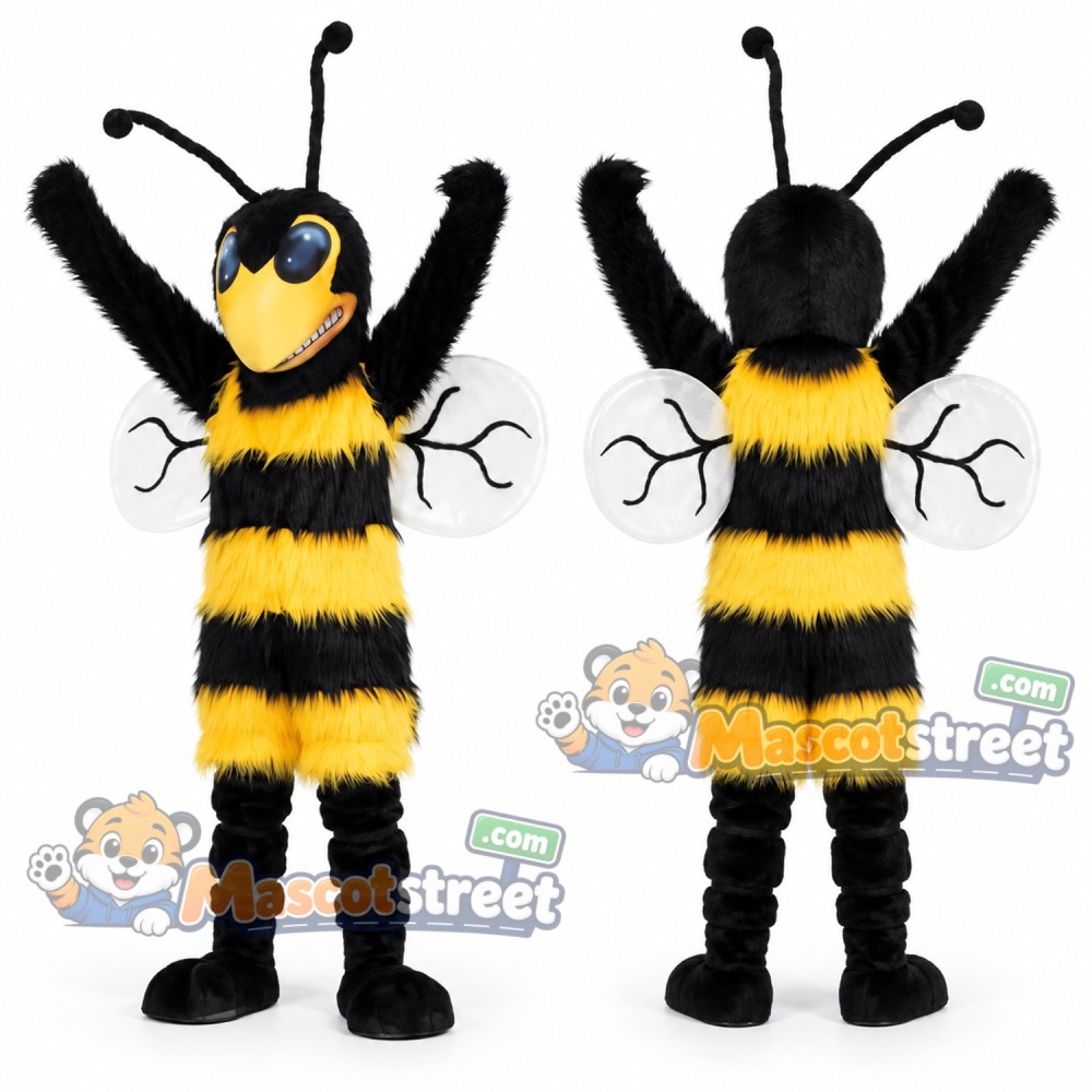 Yellow and Black Bee Mascot Costume Yellow and Black Bee Mascot Costume